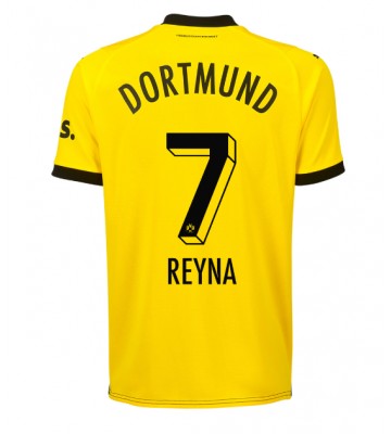 Borussia Dortmund Giovanni Reyna #7 Koszulka Podstawowych 2023-24 Krótki Rękaw